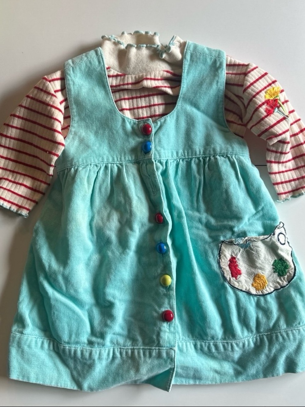 Vintage Nick Nack Patty Wack Artist Shirt Jumper Dress 18m